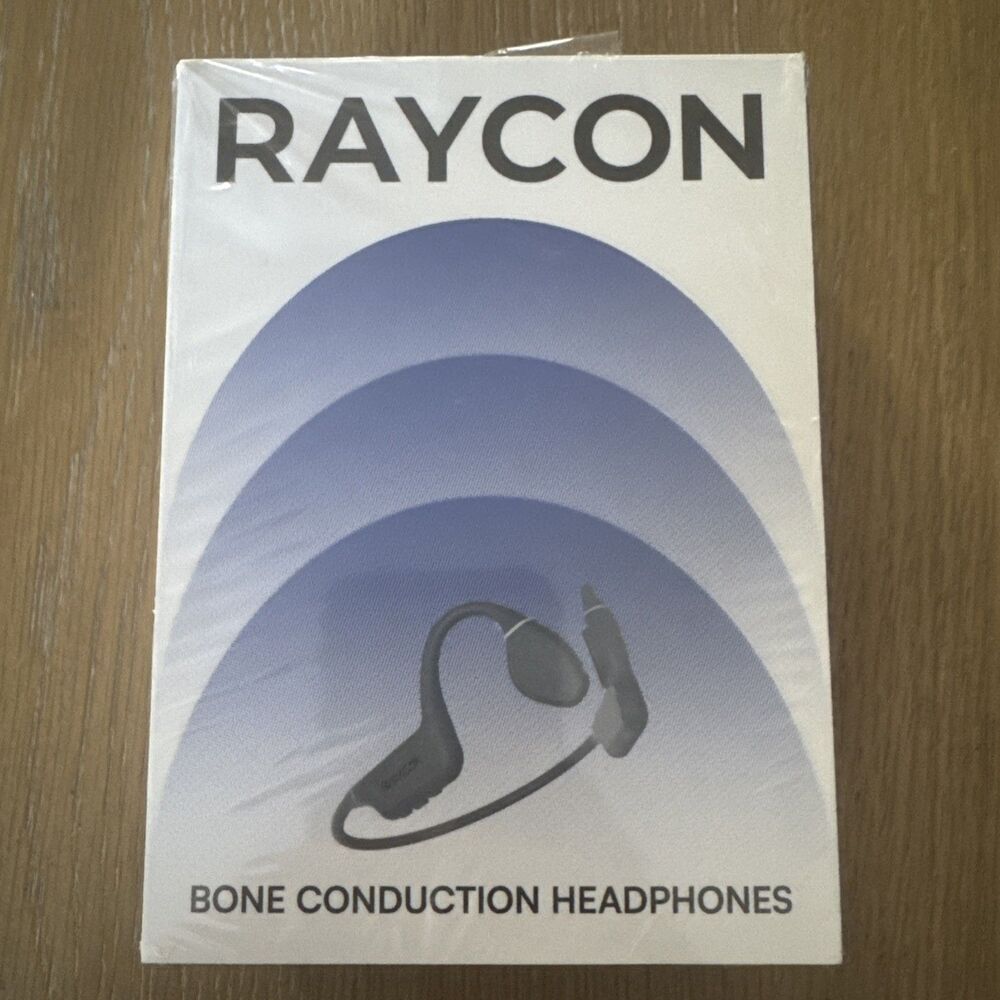 Raycon Bone Conduction Headphones Wireless Bluetooth Open-Ear Gray RBB842 NIB